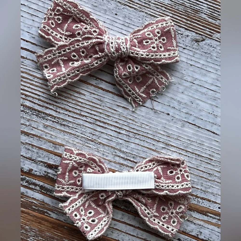 Liana Kids eyelet Hand Tie Hair bows for kids